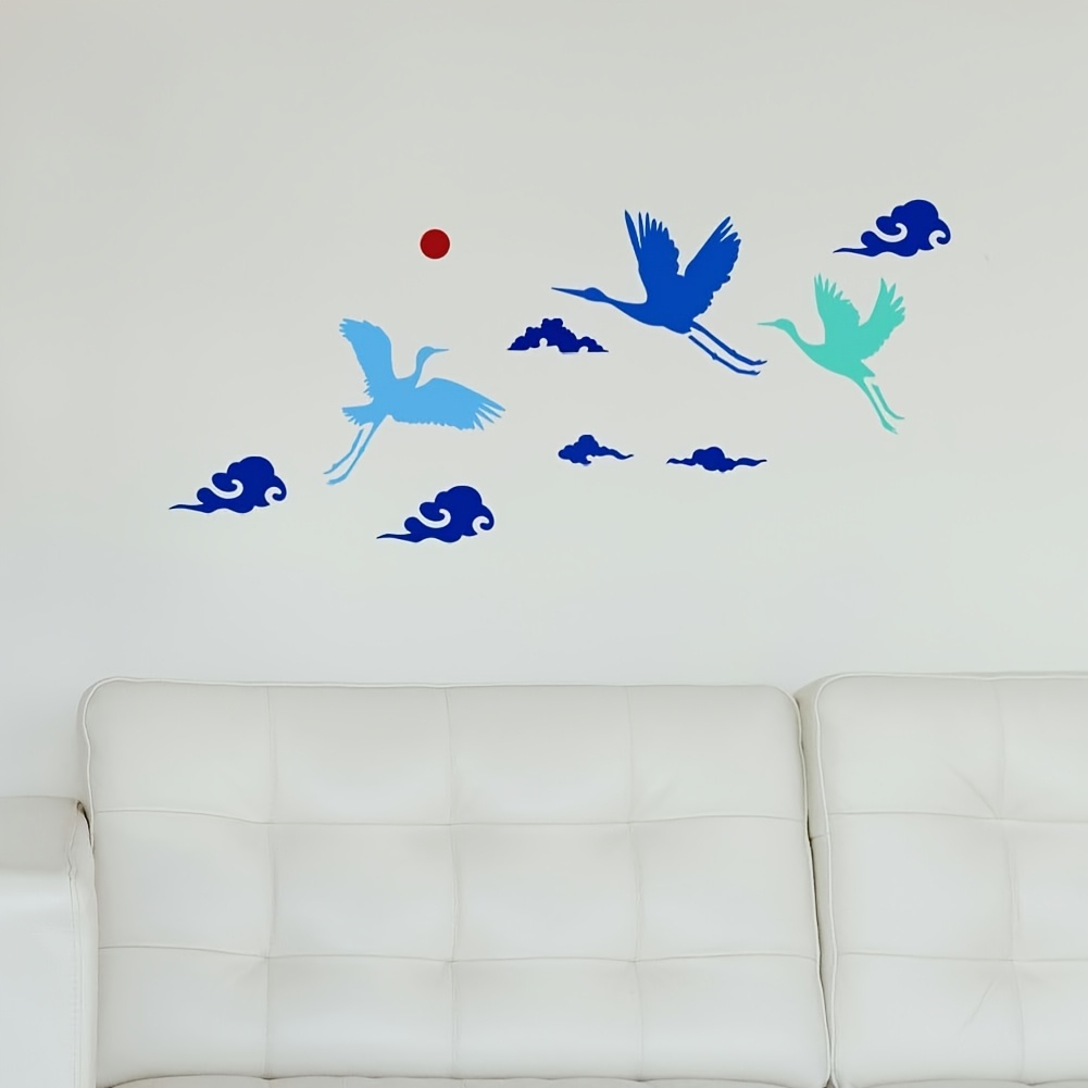 Crane Flock Artistic Hollow-Out Screen Printing Plate